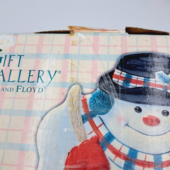 Fitz and Floyd Snowman Gift Gallery Plate & Mug & Frosty Towel & Ty Beanie Boo - Picture 15 of 16